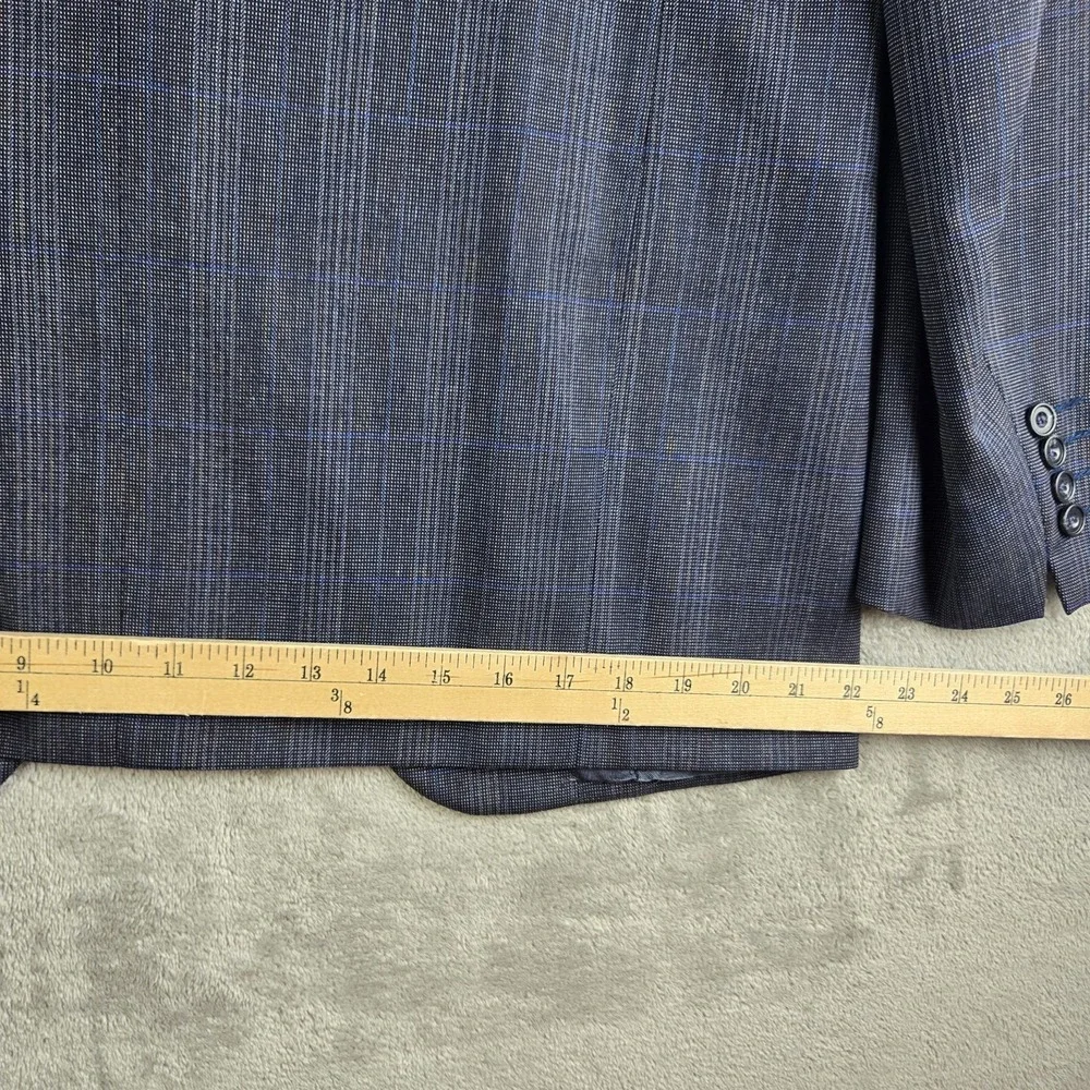 Vintage Louis Roth Blazer Jacket Mens 42R Gray USA Tailored Classic Business